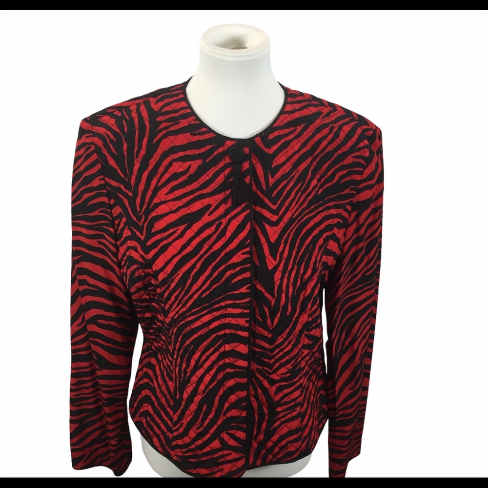 Vintage Maggy London Silk Blazer Blouse